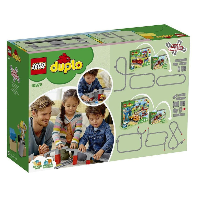 Load image into Gallery viewer, Spielset Fahrzeuge   Lego DUPLO 10872 Train rails and bridge         26 Stücke
