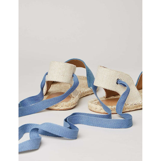 Schuhe find. Tie Up Flat Blau 36 (Restauriert A)