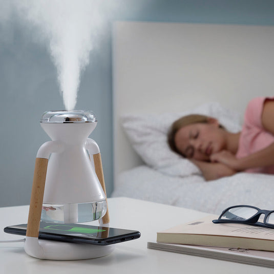 Luftbefeuchter, Aroma Diffuser und kabelloses Ladegerät, 3-in-1 Misvolt InnovaGoods