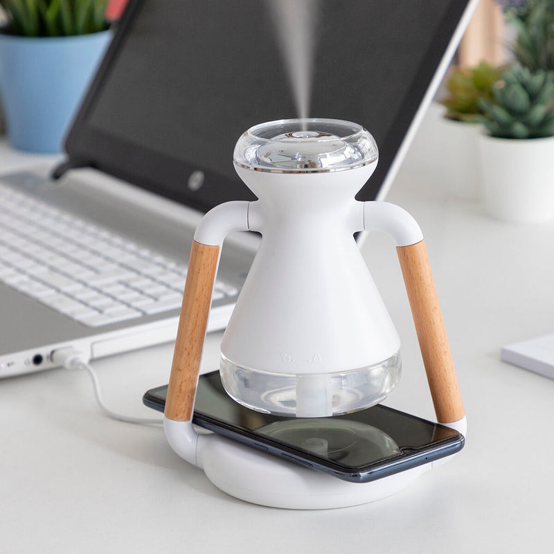 Load image into Gallery viewer, Luftbefeuchter, Aroma Diffuser und kabelloses Ladegerät, 3-in-1 Misvolt InnovaGoods
