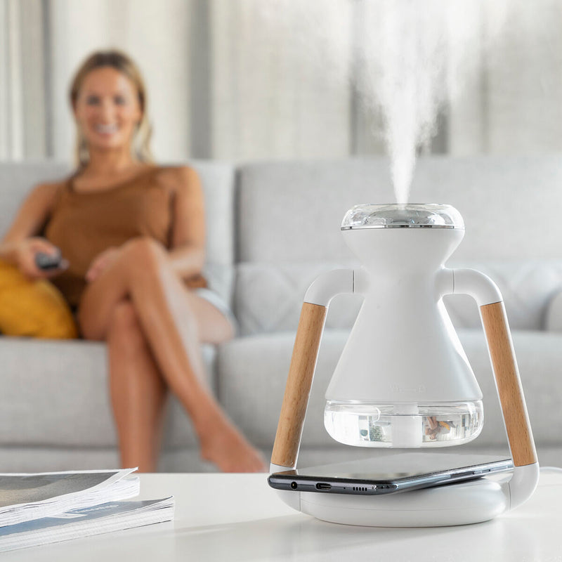 Laden Sie das Bild in Galerie -Viewer, Luftbefeuchter, Aroma Diffuser und kabelloses Ladegerät, 3-in-1 Misvolt InnovaGoods
