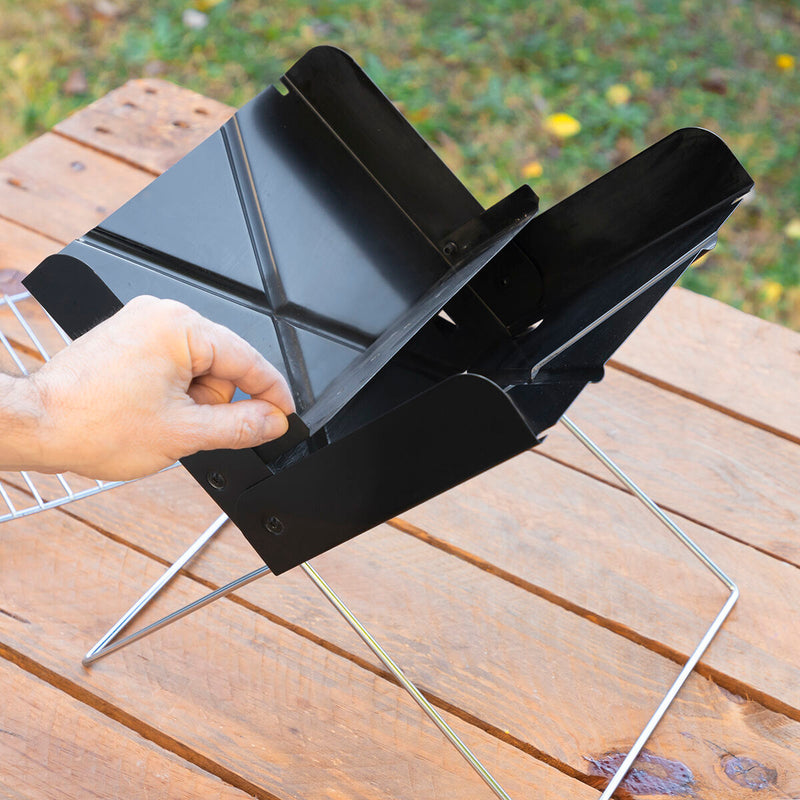 Chargez l&#39;image dans la visionneuse de la galerie, Mini-barbecue Pliable Portable pour Charbon Foldecue InnovaGoods
