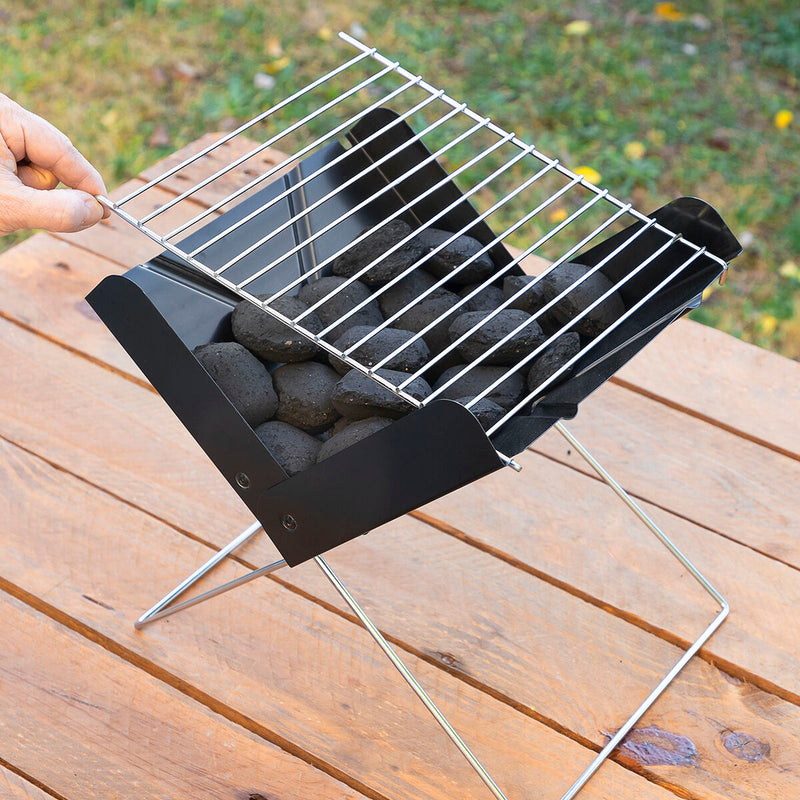 Load image into Gallery viewer, Tragbarer klappbarer Mini-Holzkohlegrill Foldecue InnovaGoods
