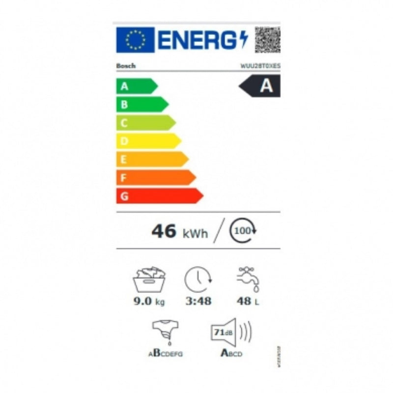 Cargue la imagen en el visor de la galería, Waschmaschine BOSCH WUU28T0XES 9 kg 1400 rpm 1400 rpm 9 kg
